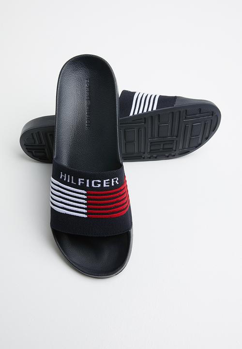 Tommy Hilfiger - Corporate knit pool slide - midnight