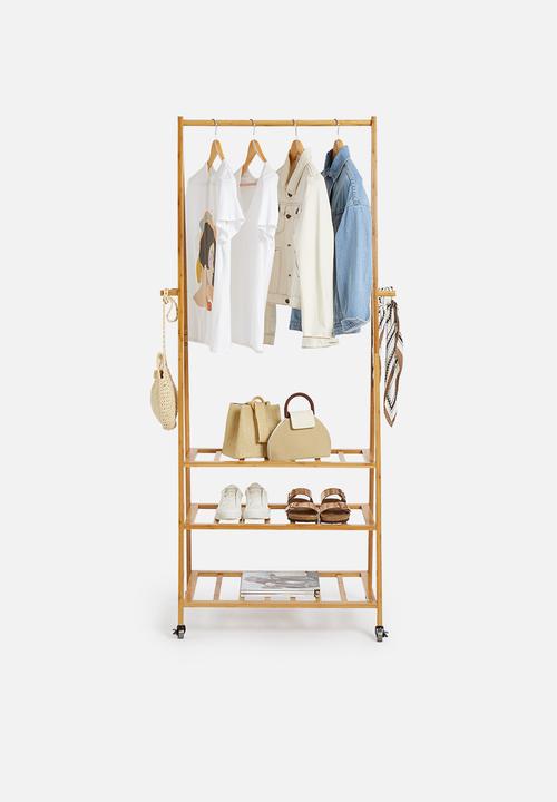 Present Time - Bamboo clothes rack - natural