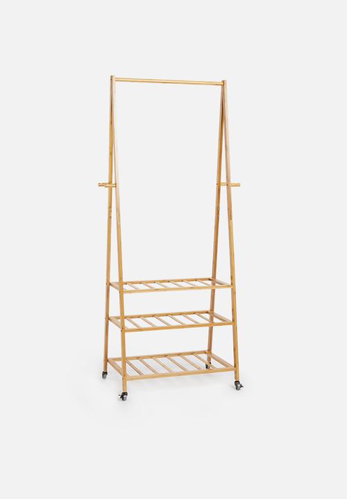 Present Time - Bamboo clothes rack - natural