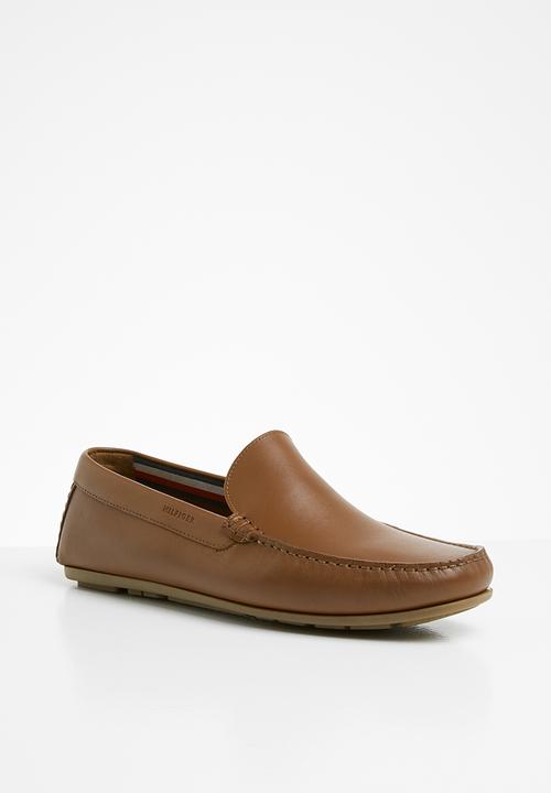 Tommy Hilfiger - Smooth leather driver - brown 