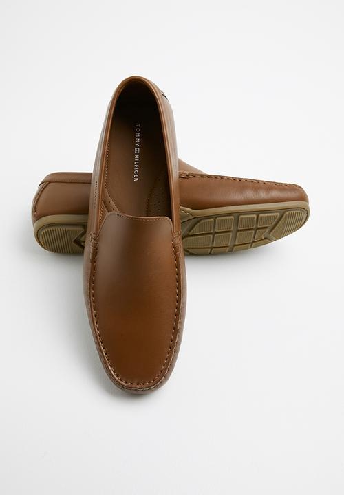 Tommy Hilfiger - Smooth leather driver - brown 