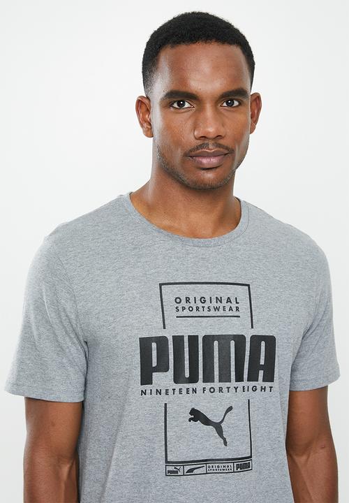 PUMA - Box puma tee - grey