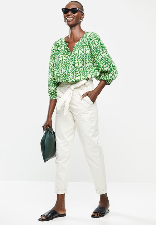 MANGO - Blouse jungle - green