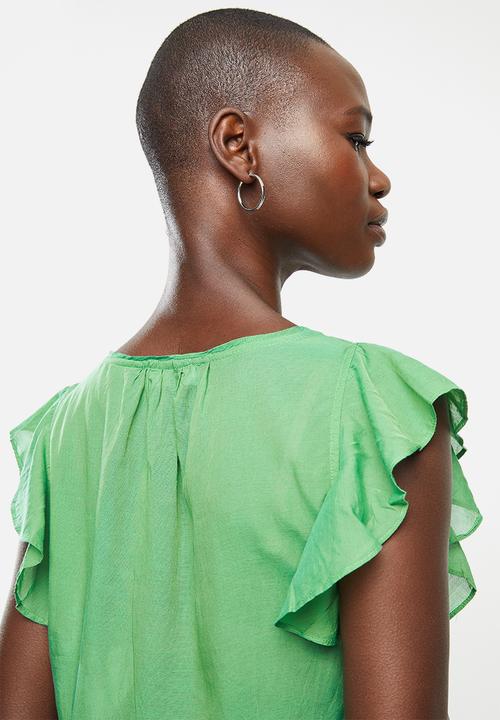MANGO - Blouse soli - green