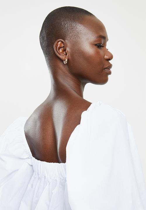 MANGO - Blouse sleeves - white