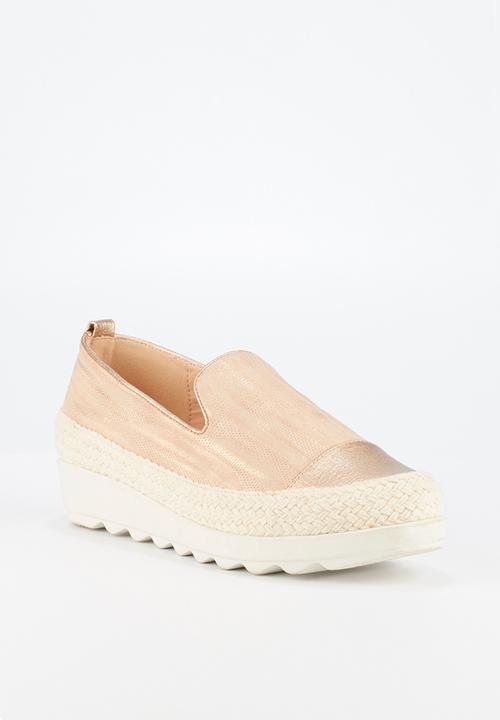 Butterfly Feet - Cynitha flatform - rose gold