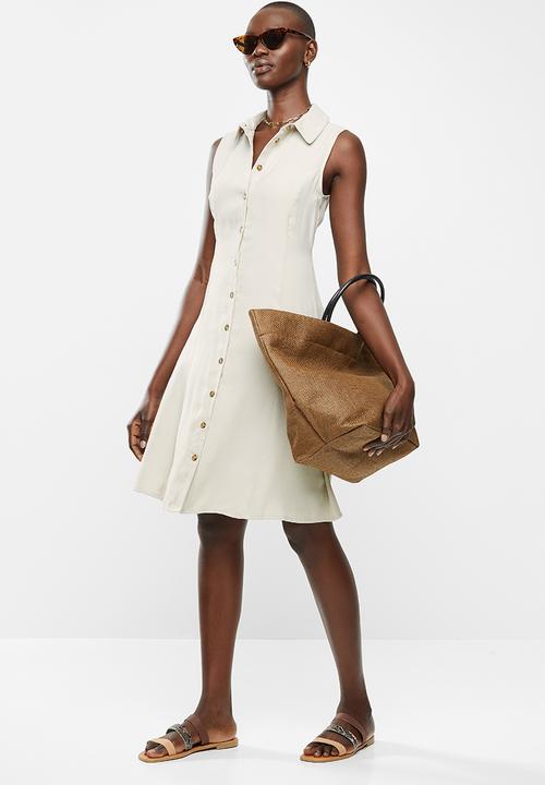 MANGO - Dress bowie - light beige