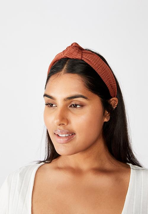 Rubi - Nadia knot headband - chocolate