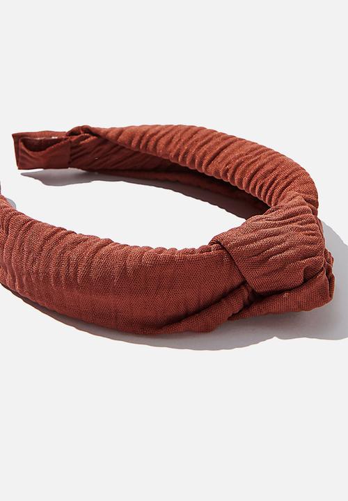 Rubi - Nadia knot headband - chocolate