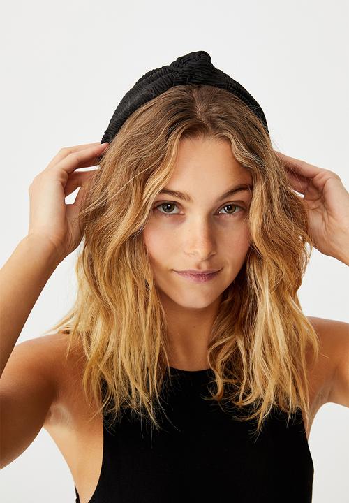 Rubi - Nadia knot headband - black