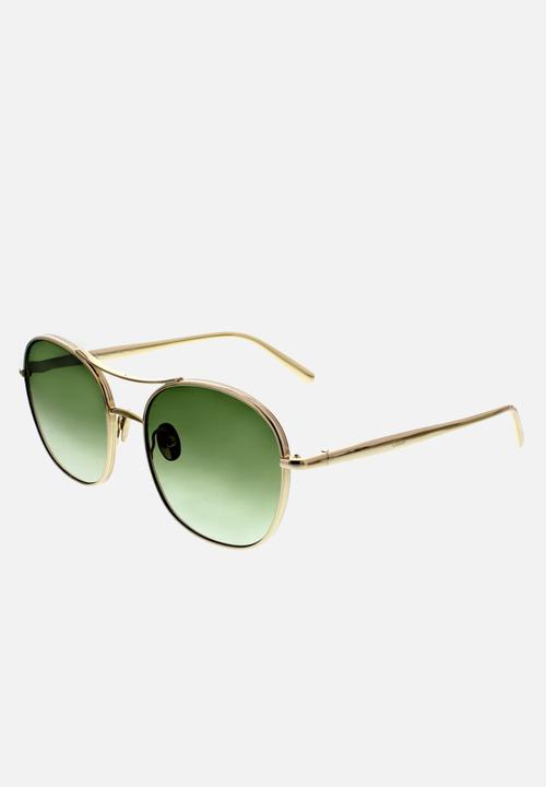Chloe - Chloe round sunglasses - gold & green