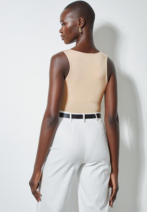 Superbalist - Single cutaway bodysuit - toasted almond