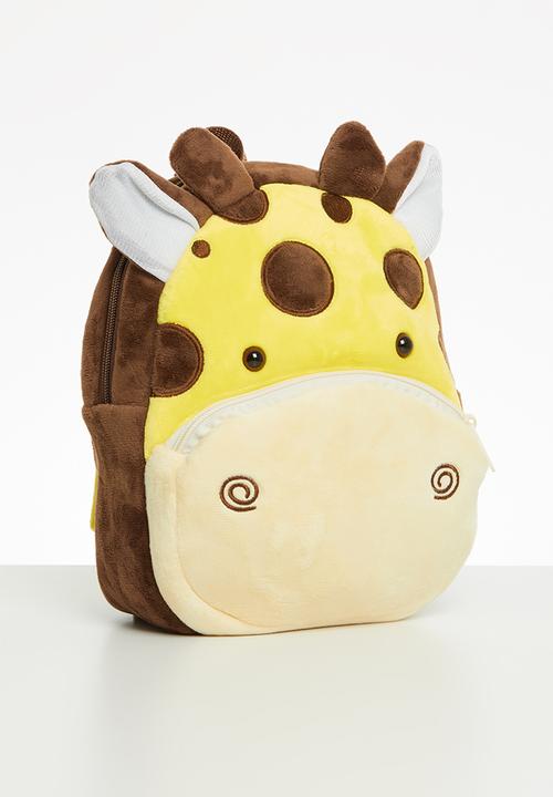 Pop Candy - Giraffe backpack - yellow & brown 