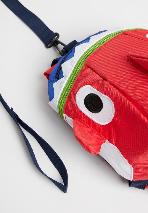 Pop Candy - Boys shark backpack - red