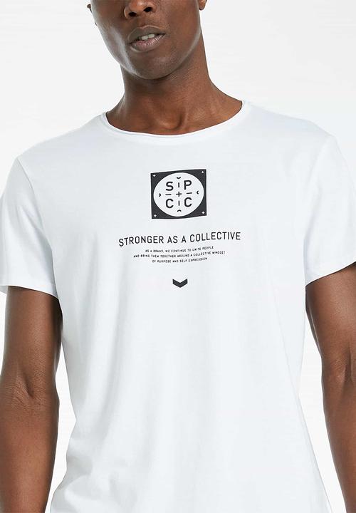 S.P.C.C - Eldon fashion fashion fit t-shirt - white