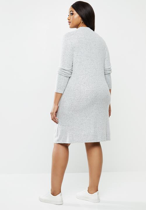 Carmakoma - India long sleeve dress - grey melange