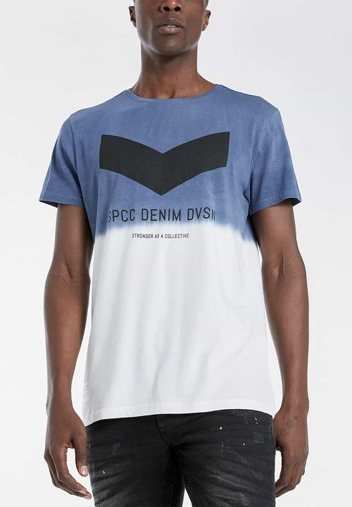 S.P.C.C - Harrow premium straight hem T-shirt - denim blue