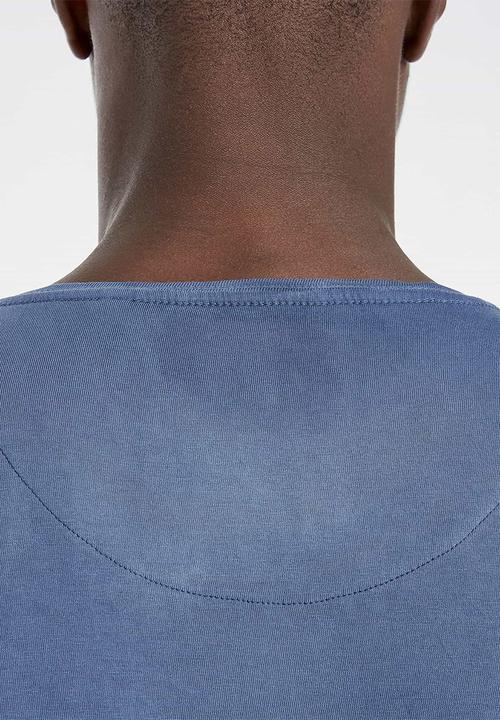 S.P.C.C - Harrow premium straight hem T-shirt - denim blue