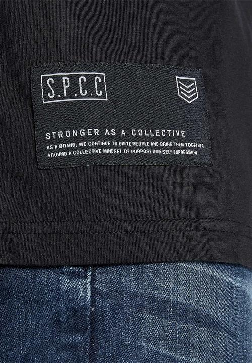 S.P.C.C - Hartt signature stepped hem T-shirt - black