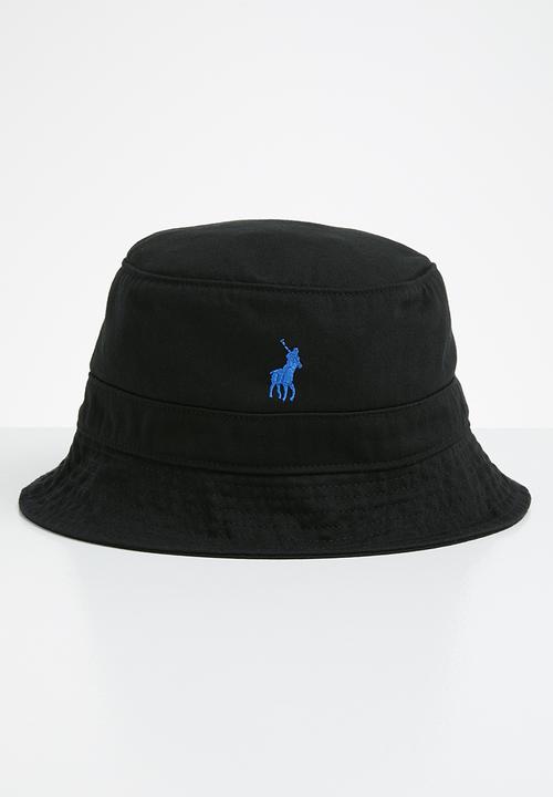black polo bucket hat