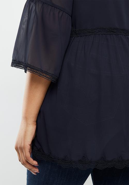 Vero Moda - Monna 3/4 sleeve tunic - navy