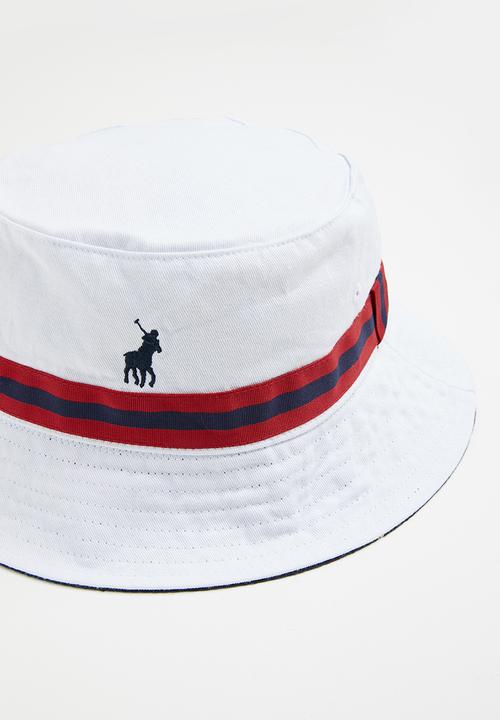 POLO - Mens grant mono reversible bucket - white & navy