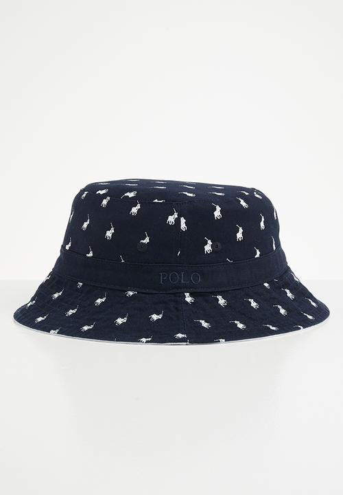 POLO - Mens grant mono reversible bucket - white & navy