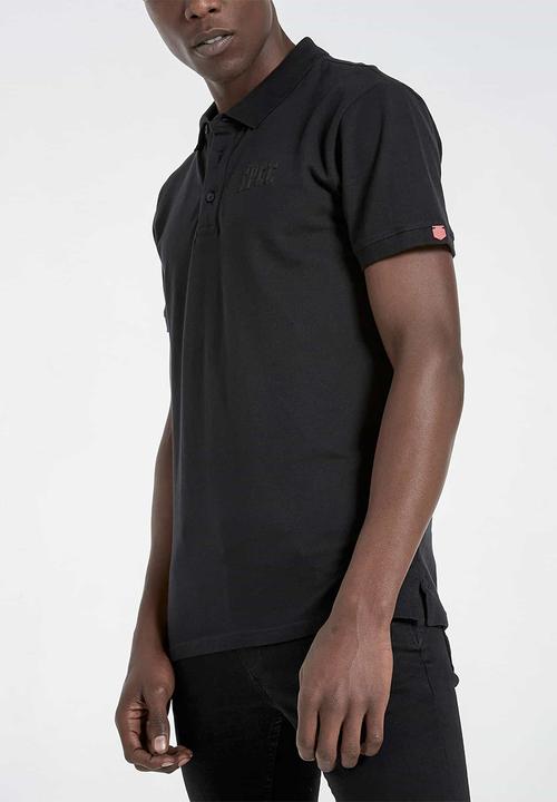 S.P.C.C - Camara signature slim polo - black