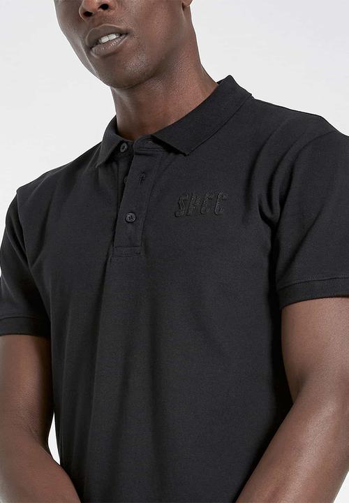 S.P.C.C - Camara signature slim polo - black
