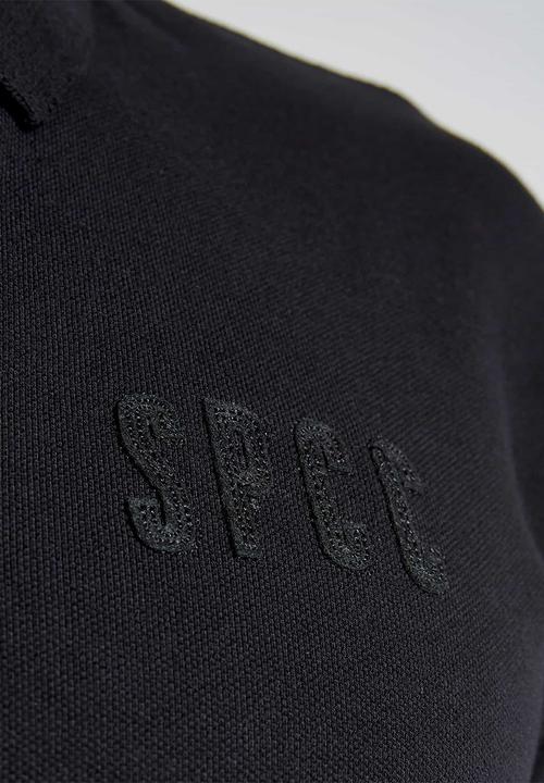 S.P.C.C - Camara signature slim polo - black
