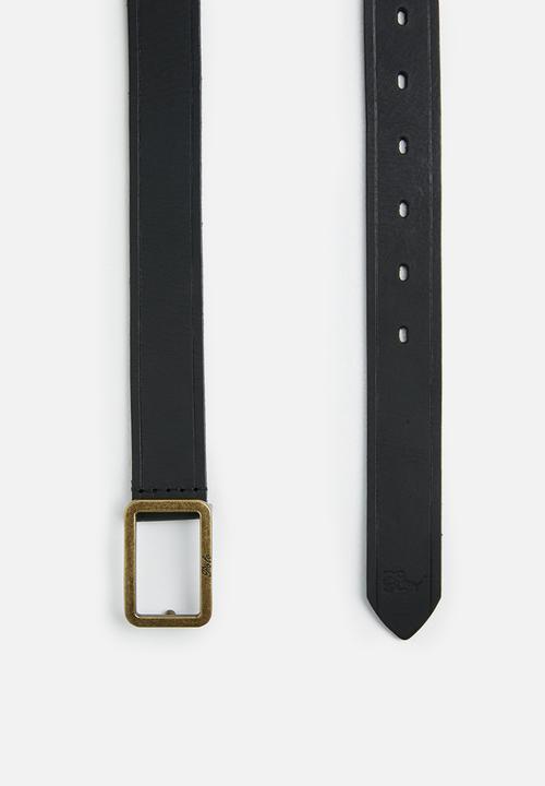 POLO - Alice ladies leather belt - black