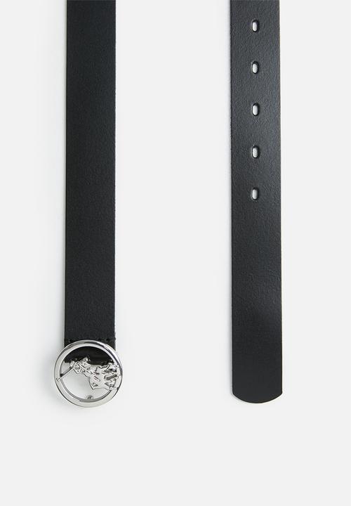 POLO - Sophie ladies leather belt - black