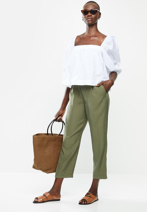 MANGO - Blouse sleeves - white