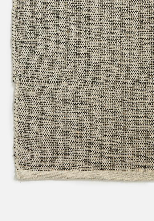 H&S - Linear woven throw - grey