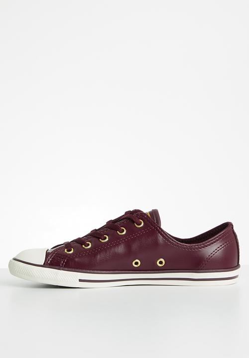 Converse - CTAS Dainty - dark sangria & gold