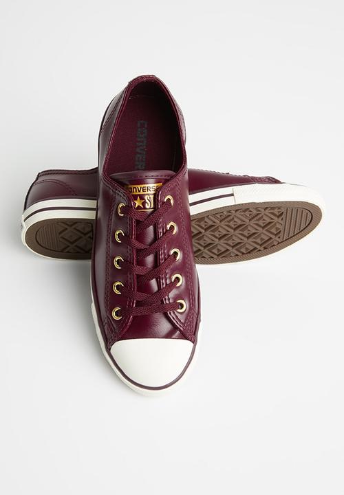 Converse - CTAS Dainty - dark sangria & gold