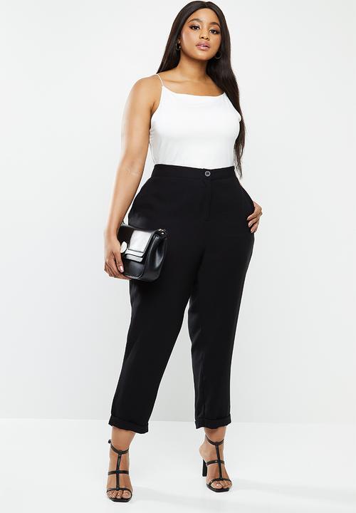 Me&B - Plus tapered pant - black