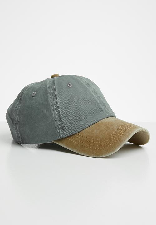 Superbalist - Washed denim baseball cap - grey