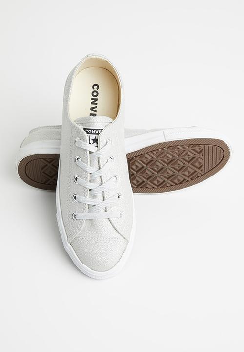 Converse - CTAS Dainty precious metals - silver & white