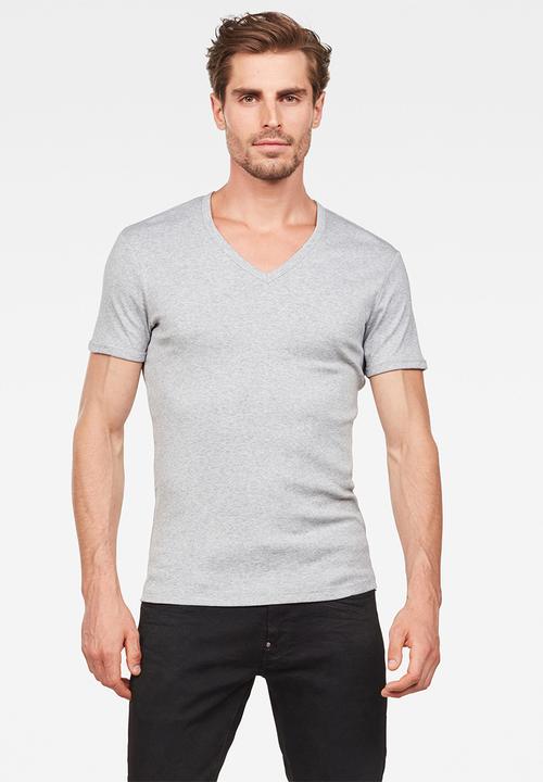 G-STAR - Base v-neck tee 2-pack - grey