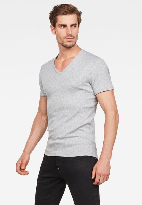 G-STAR - Base v-neck tee 2-pack - grey