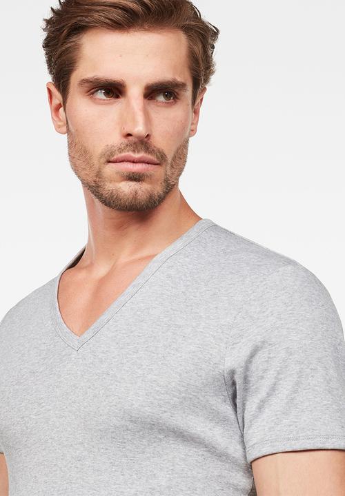 G-STAR - Base v-neck tee 2-pack - grey