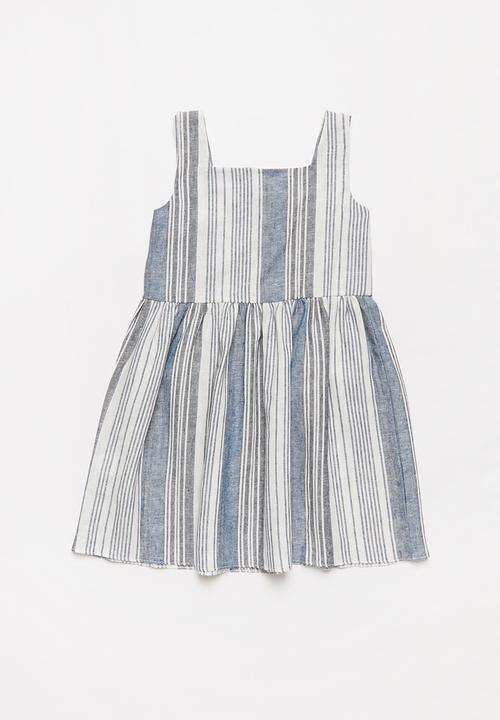 Superbalist Kids - Pocket detail stripe dress - blue