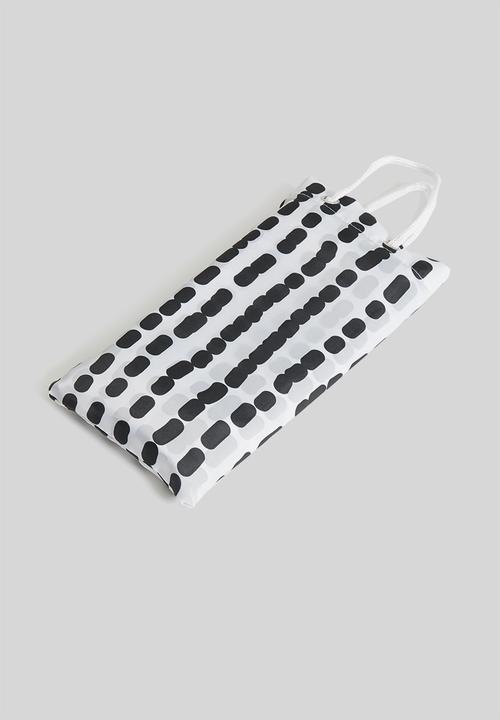 Bathroom Solutions - Dot shower curtain - black & white