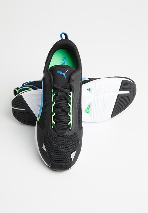 PUMA - Minima - puma black / elektro green / blue