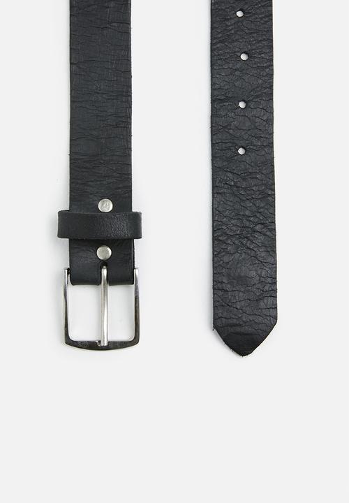 Superbalist - Youshaa classic leather belt - black
