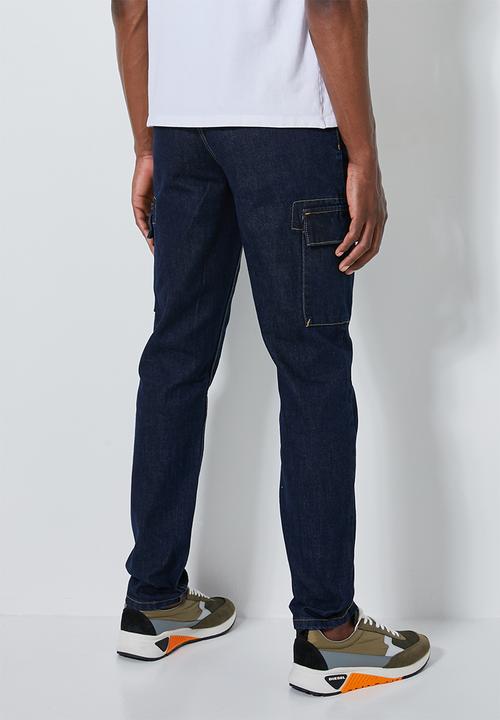 Superbalist - Detroit tapered cargo jeans - indigo