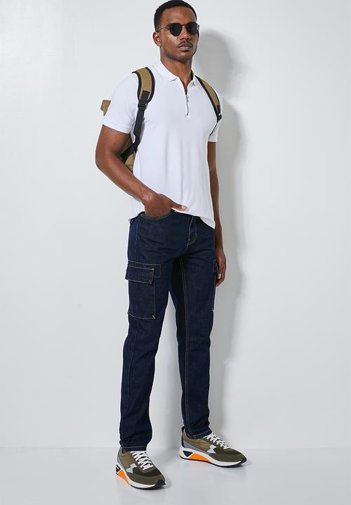 Superbalist - Detroit tapered cargo jeans - indigo