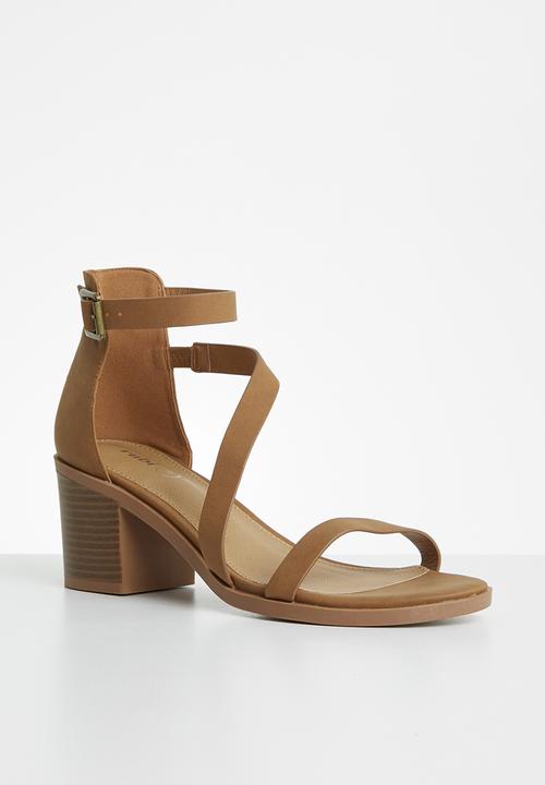 Cotton On - Harmony stack heel - tan