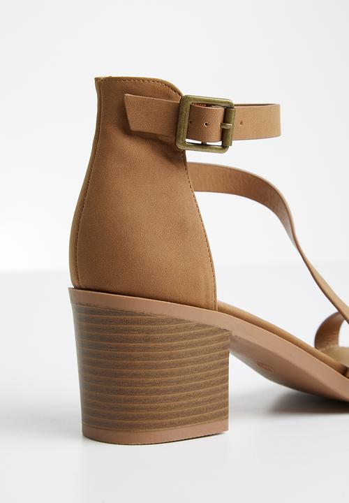 Cotton On - Harmony stack heel - tan